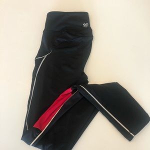 ‼️SOLD‼️Black/red spandex workout leggings